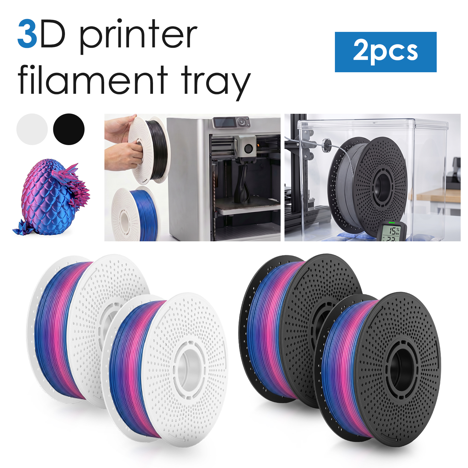 Petg Filament - Reusable 3D Printer Filament Spool for