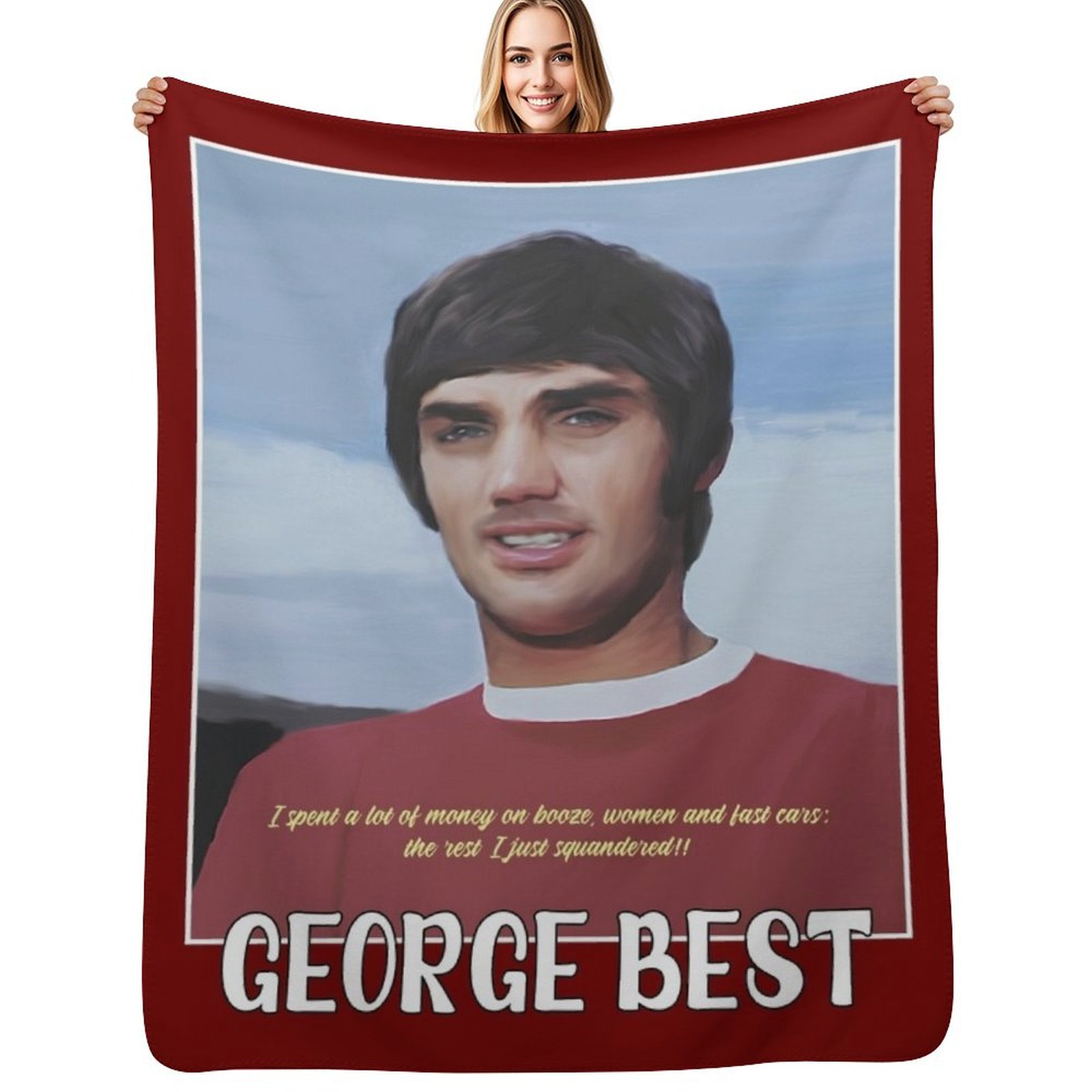 3D Printing Icon - GEORGE BEST - ICONIC FOOTBALLER Throw