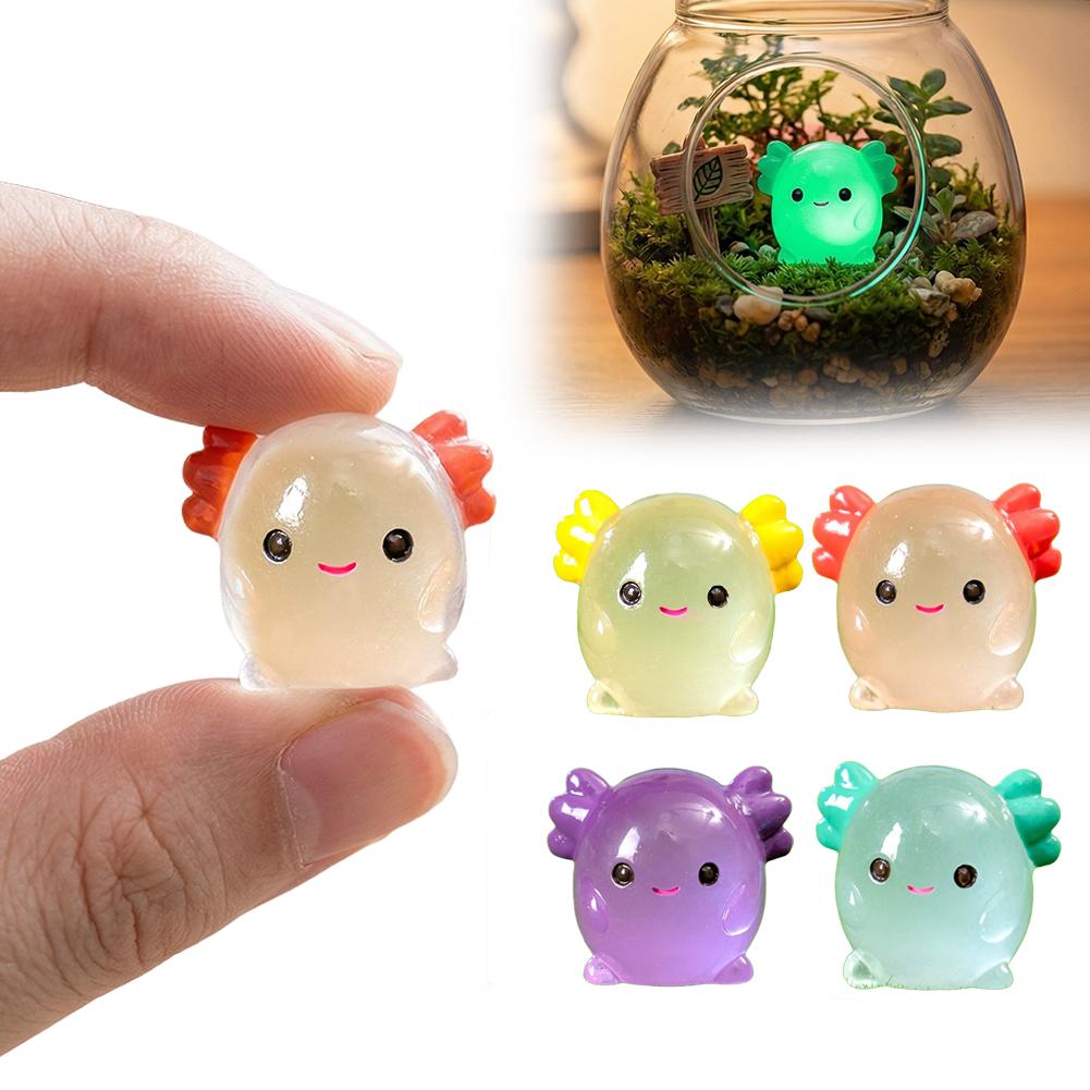 3D Printing Lizard - Luminous Axolotl Miniatures Glow In The