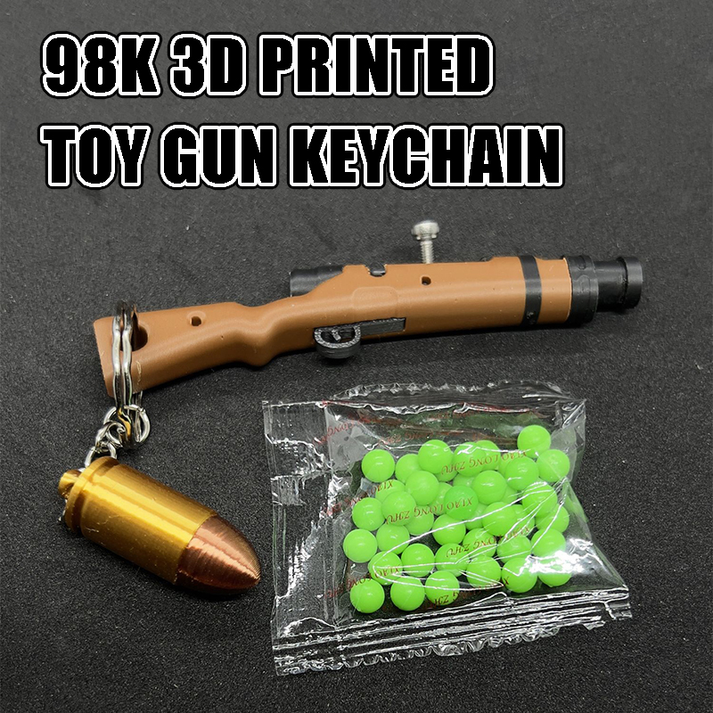 3D Printing Keychain - 98K Rifle Toy Blaster BB Gun