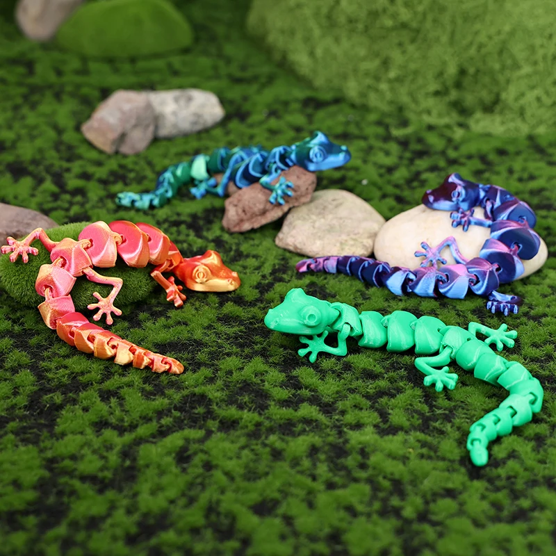 3D Printing Lizard - 10Pcs Wholesale 3D Printed Toy Ornaments