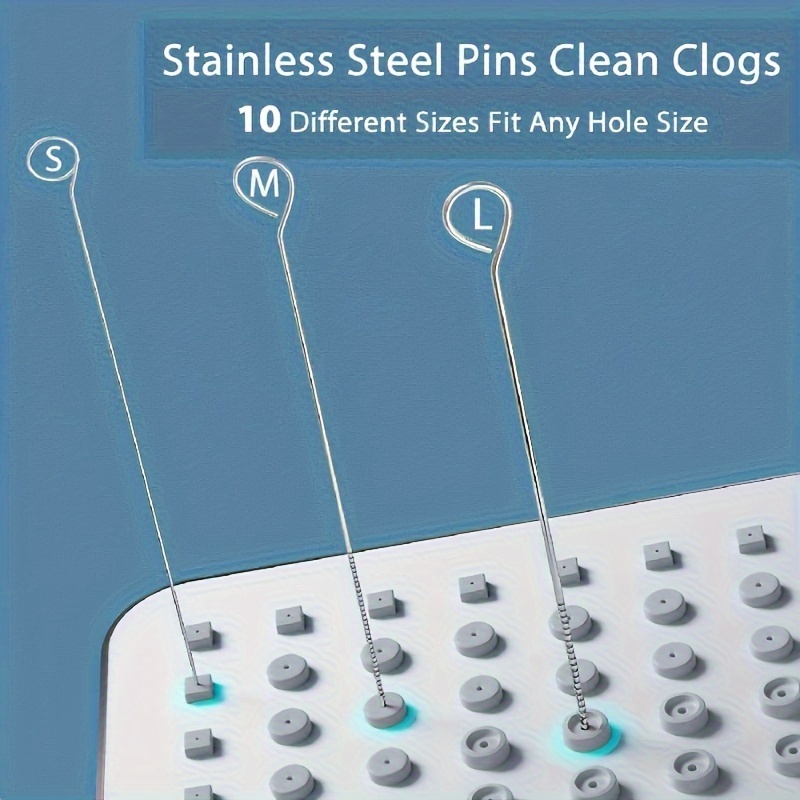 Nozzle Cleaning Kit - 10Pcs Stainless Steel Shower Head Cleaner