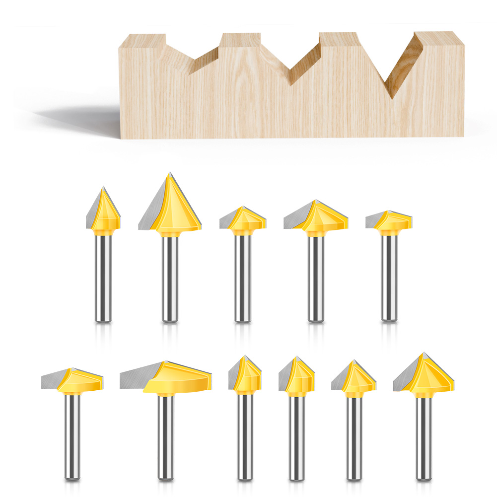3D Printing Online - 1PC 6mm Shank 90 Degree V-shaped