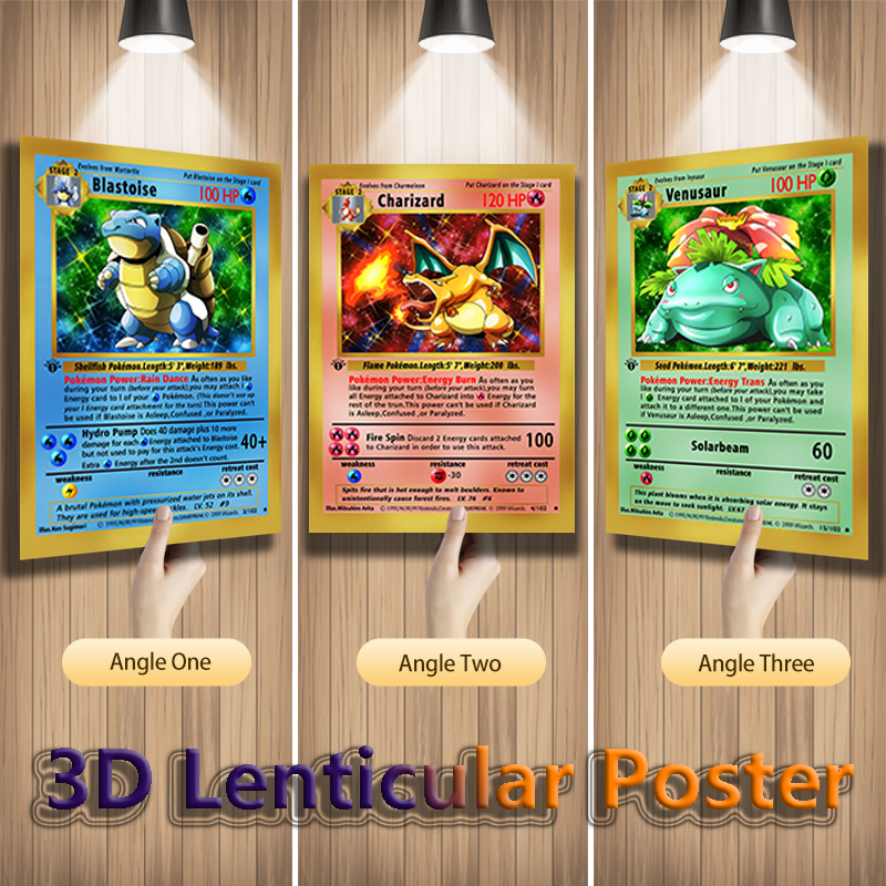 Anime Pokemon 3D Lenticular Po – обзор и цена 3D Printing Card