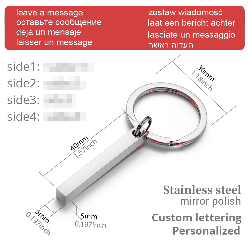 Stainless Steel Personalized K – обзор и цена 3D Printing Keychain