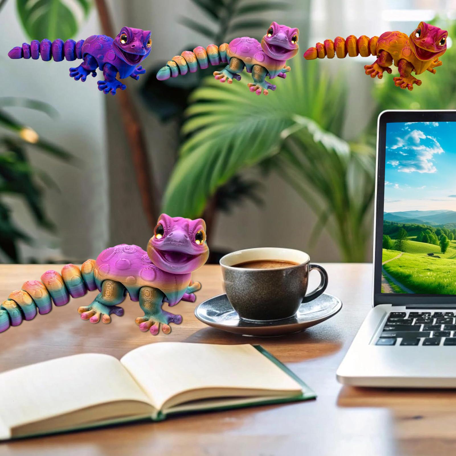 3D Printed Gecko Figurine Liza – обзор и цена 3D Printing Lizard