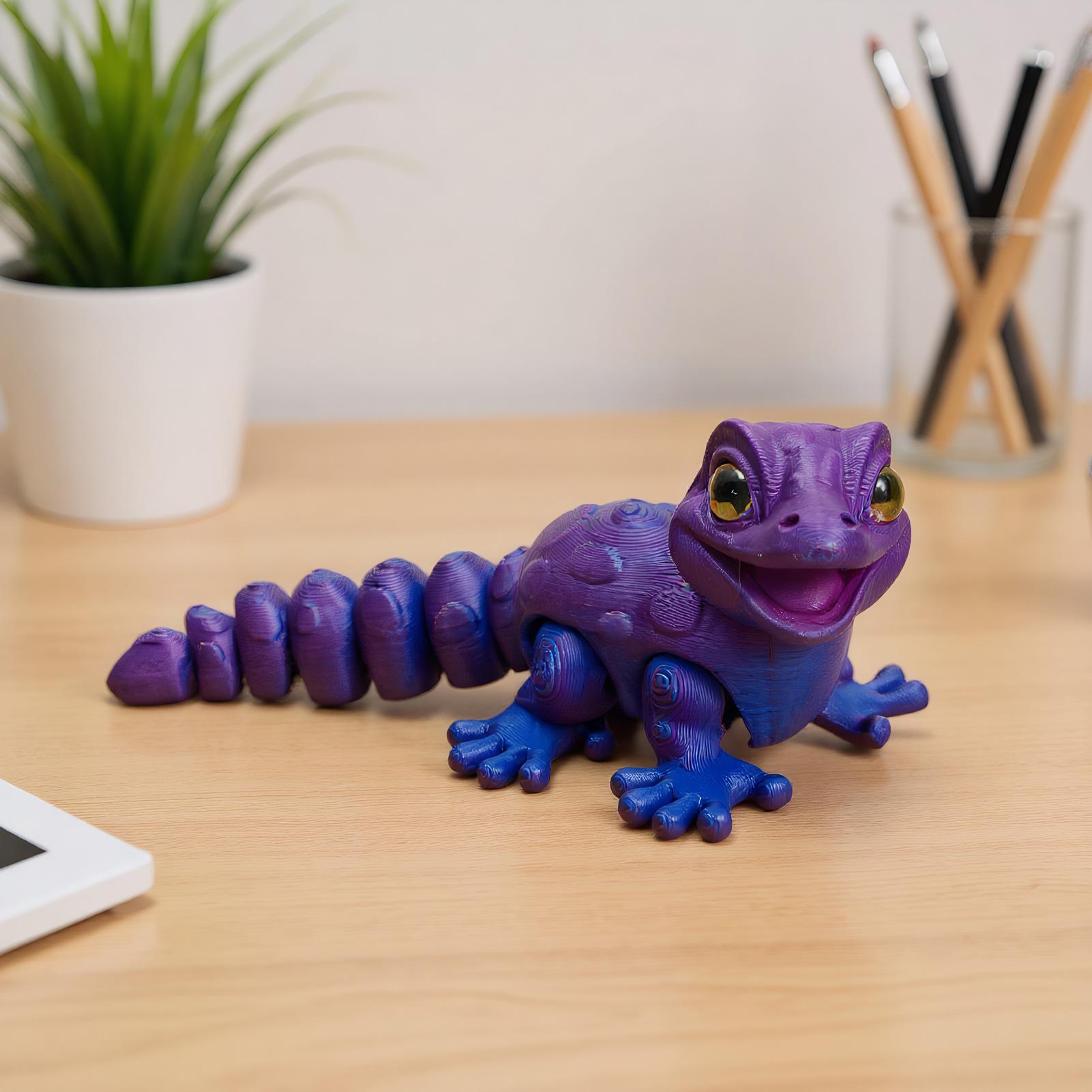 3D Printed Gecko Figurine Liza – обзор и цена 3D Printing Lizard