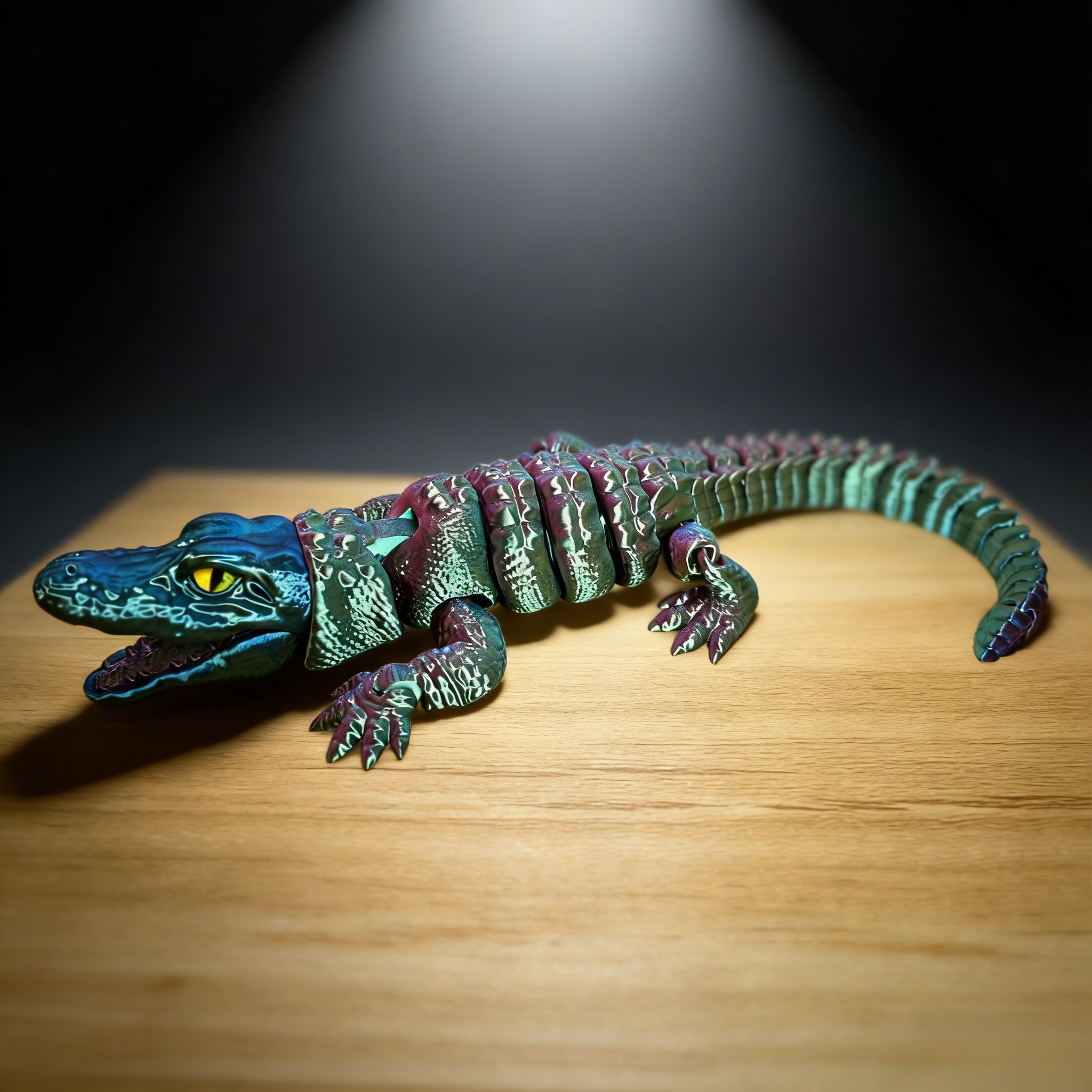 3D Printed Crocodile with Inte – обзор и цена 3D Printing Lizard