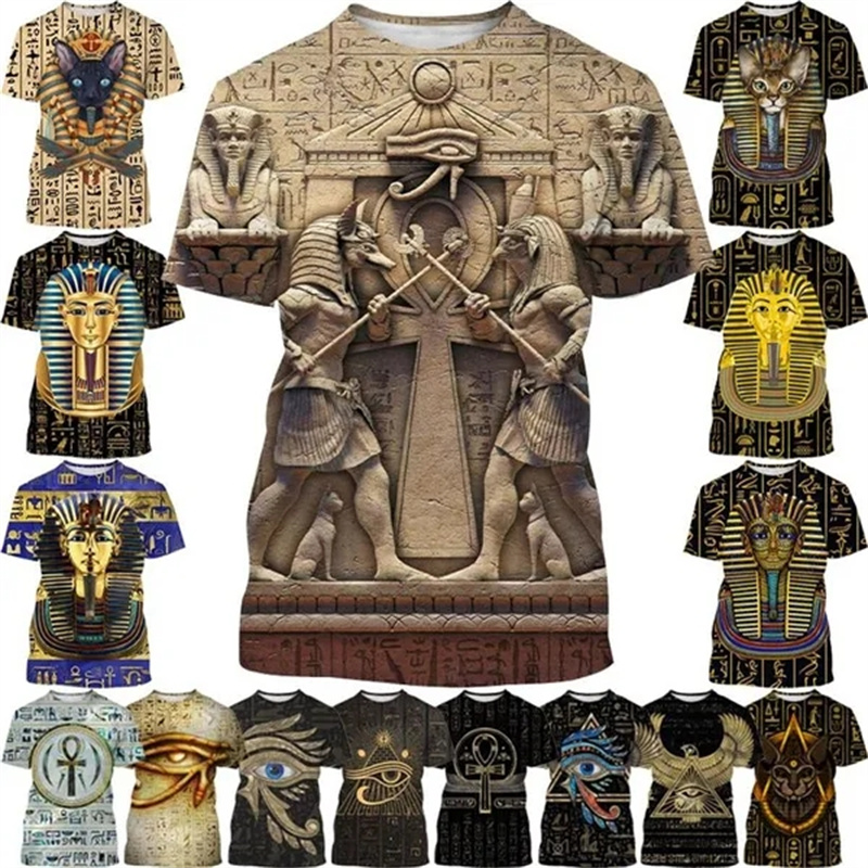 Summer New Pharaoh 3D Print T- – обзор и цена 3D Printing Online