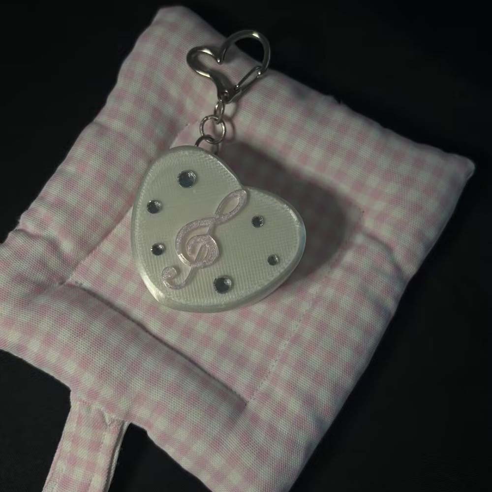 3D Printed Musical Note Heart  – обзор и цена 3D Printing Keychain