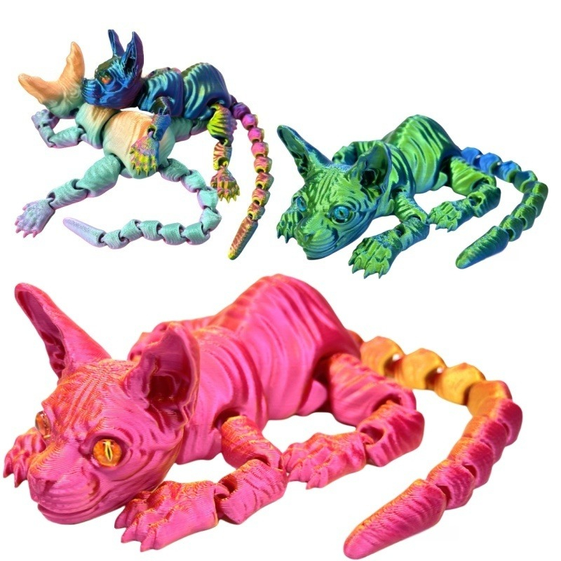 3D Printed Sphynx Cat Animals  – обзор и цена 3D Printing Lizard