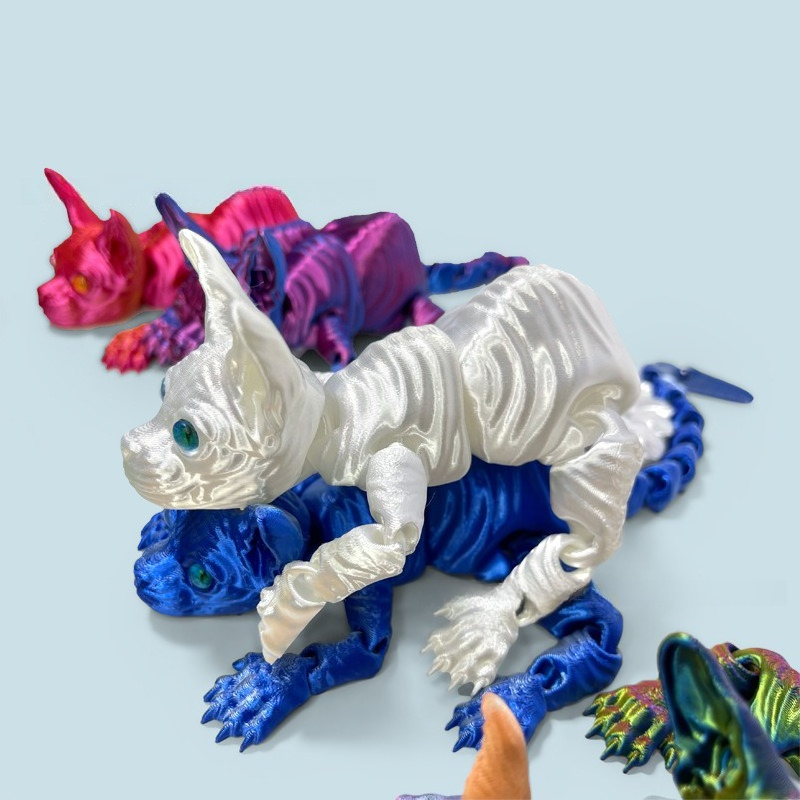 3D Printed Sphynx Cat Animals  – обзор и цена 3D Printing Lizard