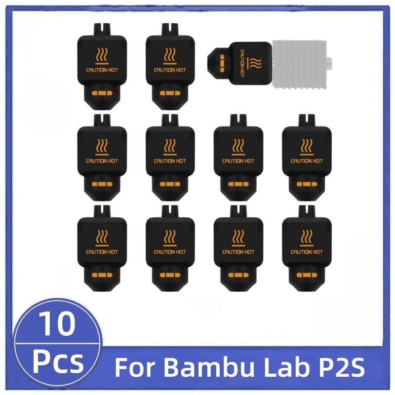 10Pcs Black Silicone Sock for  – обзор и цена 3D Printing Nozzle