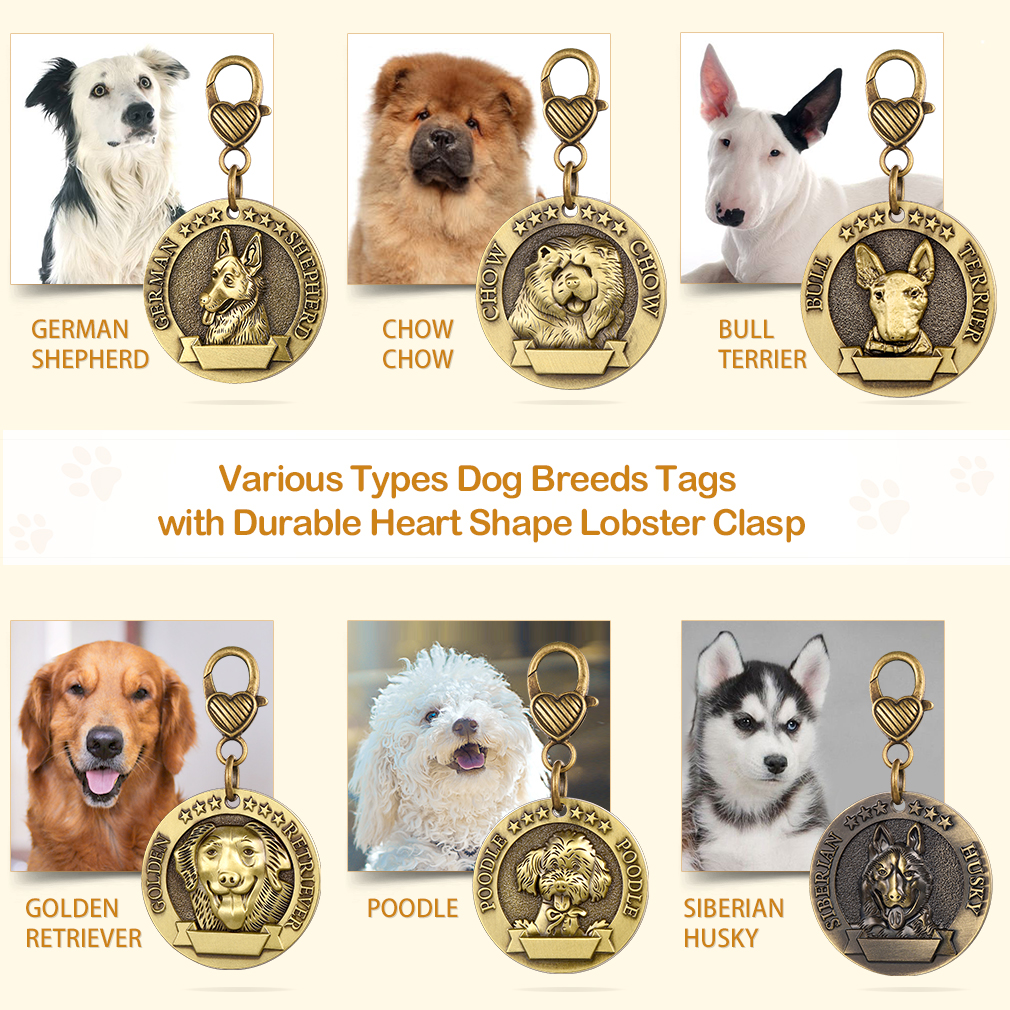 U7 Custom Dog's Name Round ID  – обзор и цена 3D Printing Keychain