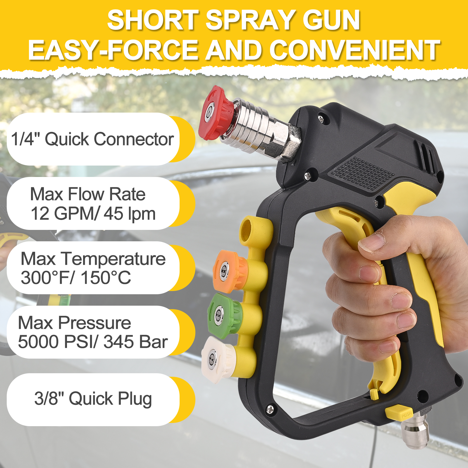 High Pressure Washer Short Spr – обзор и цена Nozzle Cleaning Kit