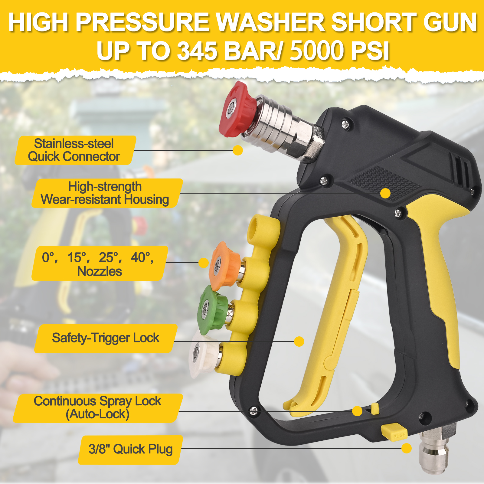 High Pressure Washer Short Spr – обзор и цена Nozzle Cleaning Kit
