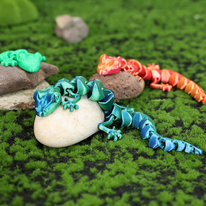 10Pcs Wholesale 3D Printed Toy – обзор и цена 3D Printing Lizard