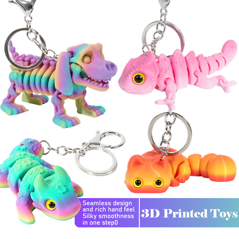 3D Printed Chameleon Keychain  – обзор и цена 3D Printing Keychain