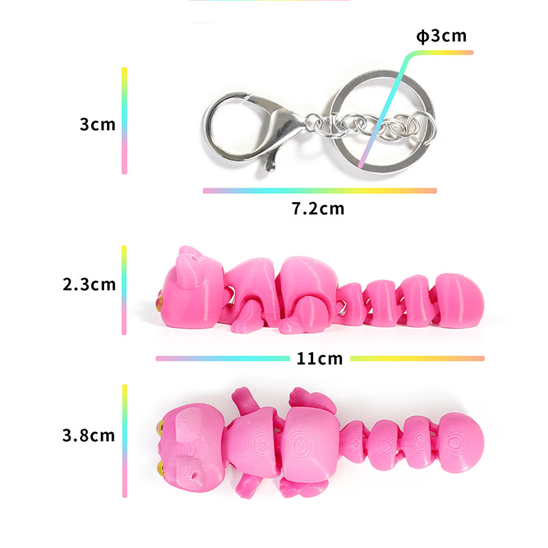 3D Printed Chameleon Keychain  – обзор и цена 3D Printing Keychain