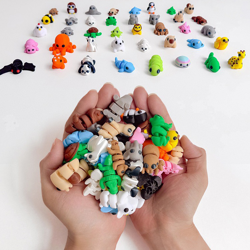 10-50Pcs 3D Printed Colorful M – обзор и цена 3D Printing Lizard