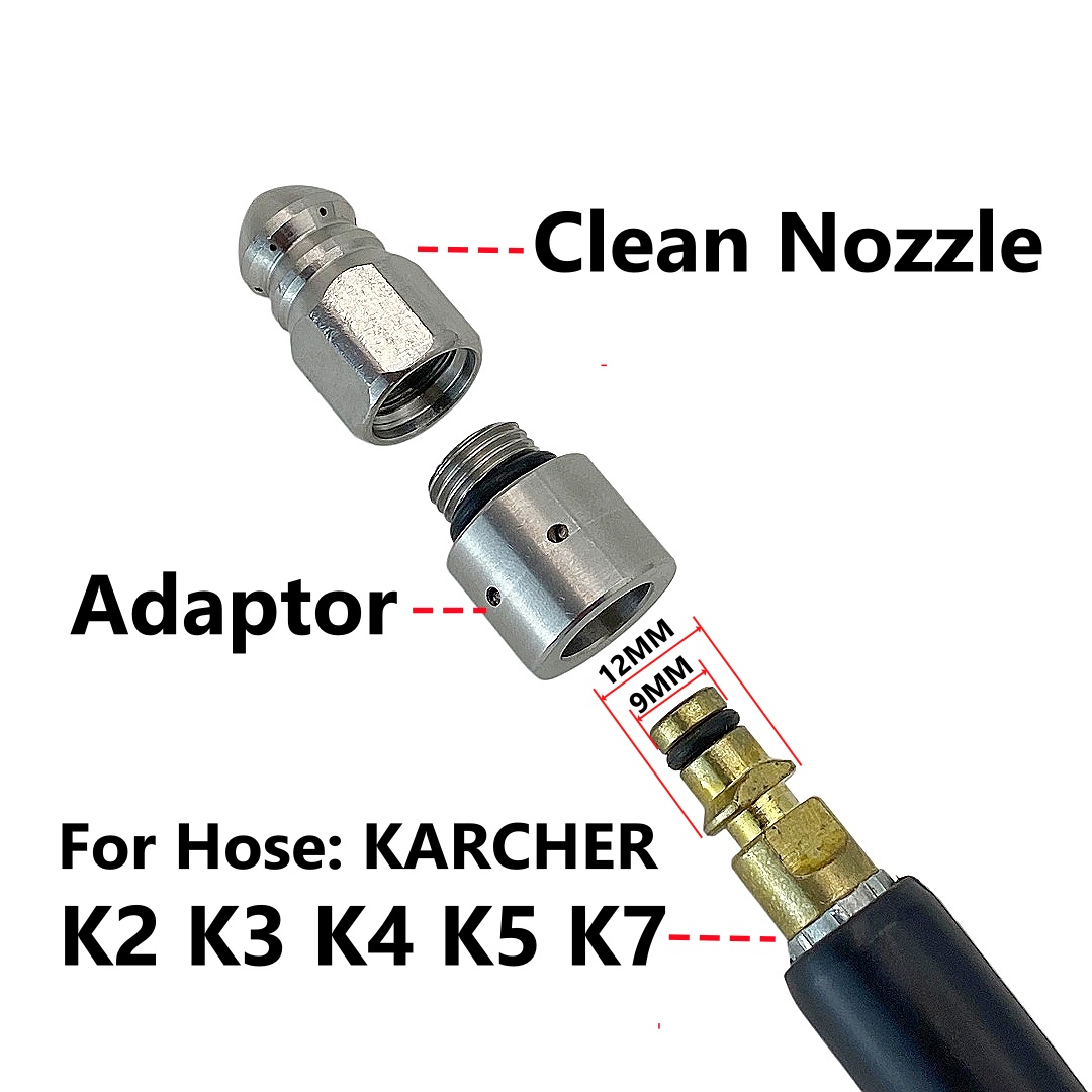 High Pressure Washer Hose Drai – обзор и цена Nozzle Cleaning Kit