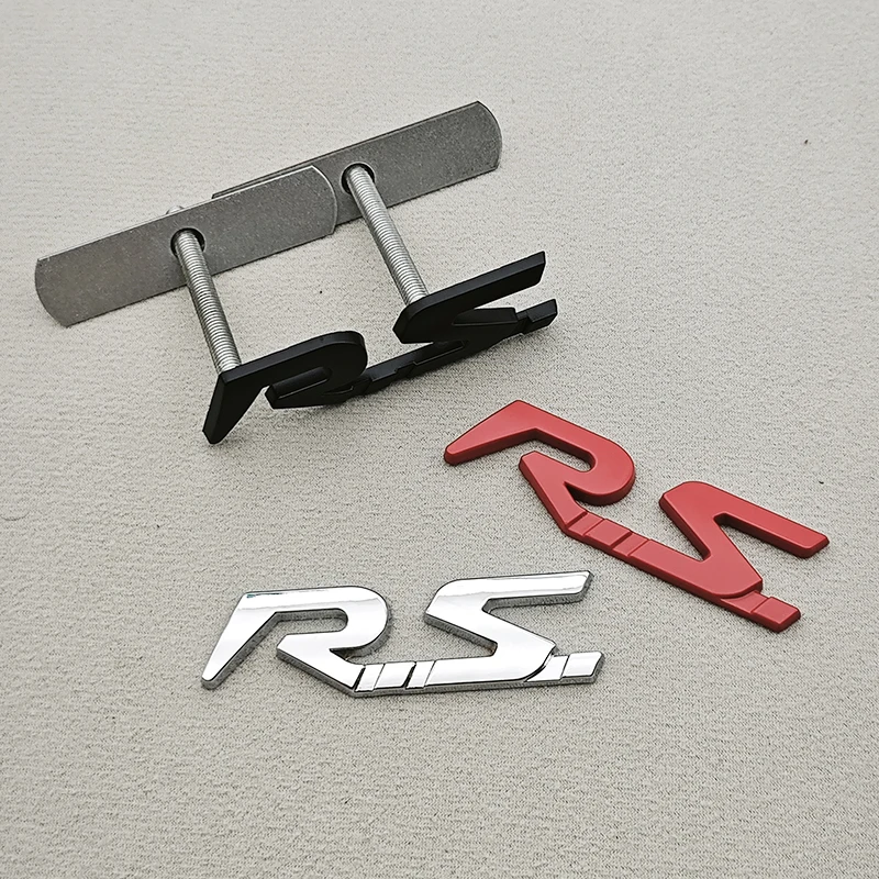 3D Metal RS Logo Car Rear Trun – обзор и цена 3D Printing Online