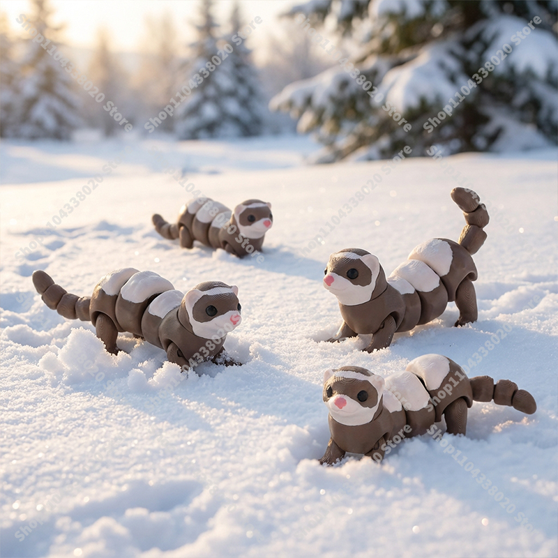 Articulated Ferret Figure - 8c – обзор и цена 3D Printing Lizard