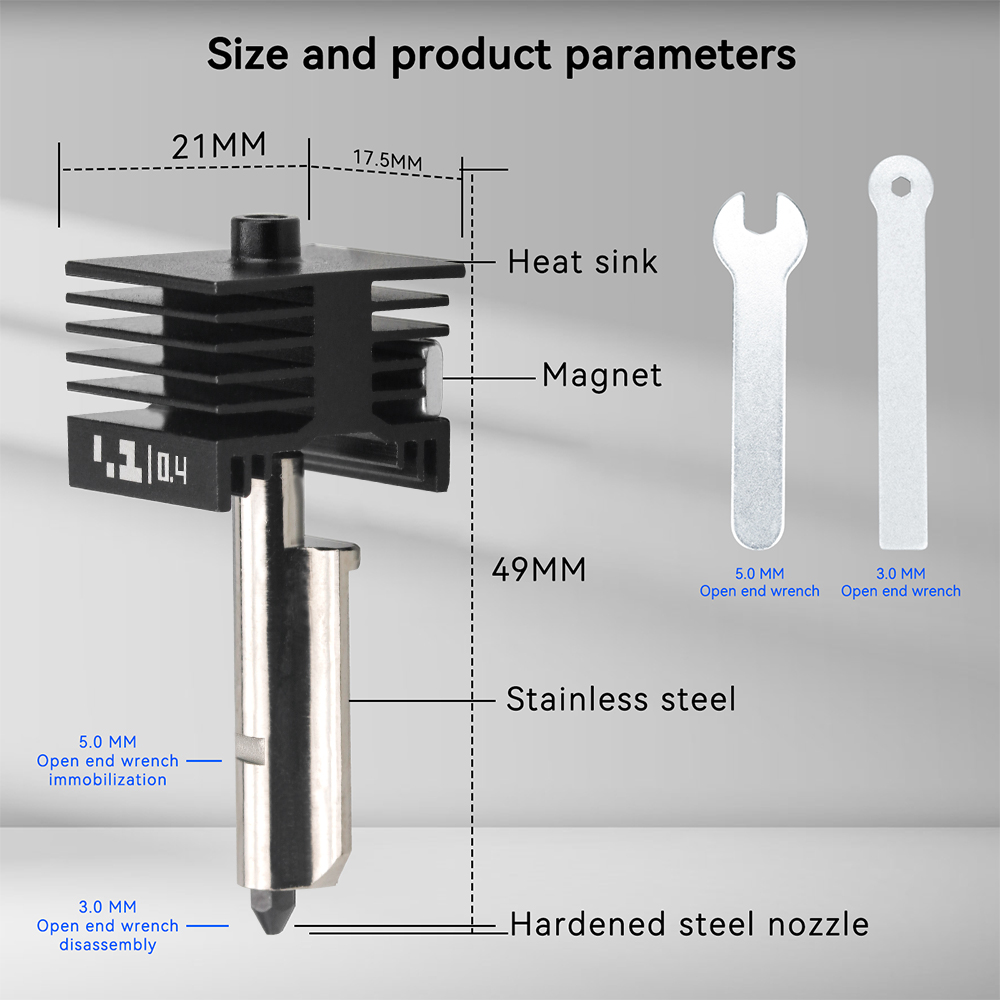 For Bambu Lab P2S X2D Upgraded – обзор и цена 3D Printing Nozzle