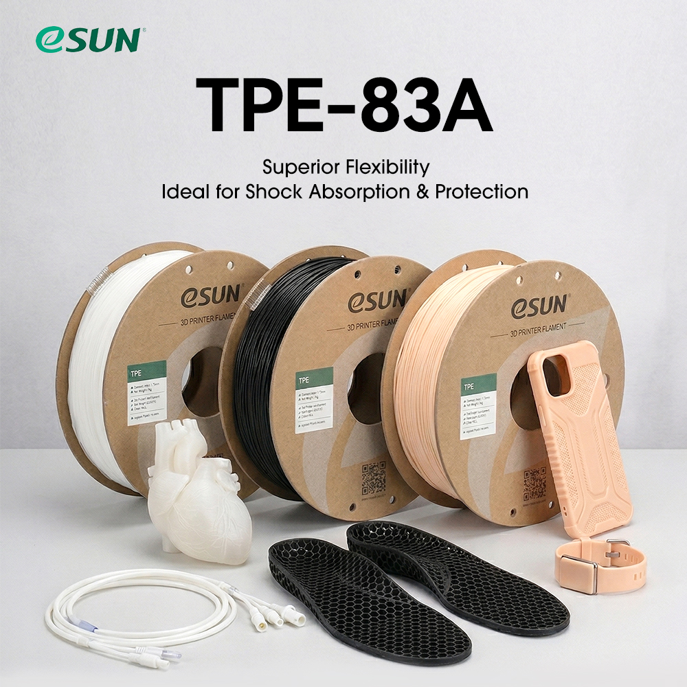 eSUN 3D Printer Flexible TPE 8 – обзор и цена 3D Printing Tpe